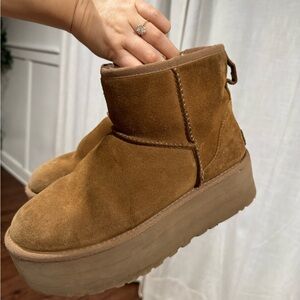 UGG Suede Platform Boots